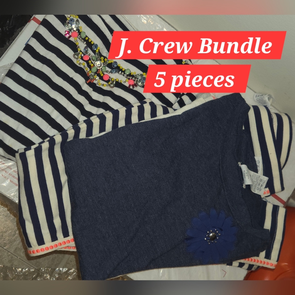 Navy & White Striped J.Crew Bundle - Nautical Chic (5 pieces)